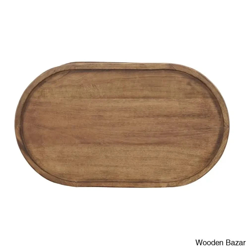 Neiges Solid Wood Coffee Table And Center