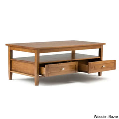 Nortonville Teak Wood Coffee And Center Table