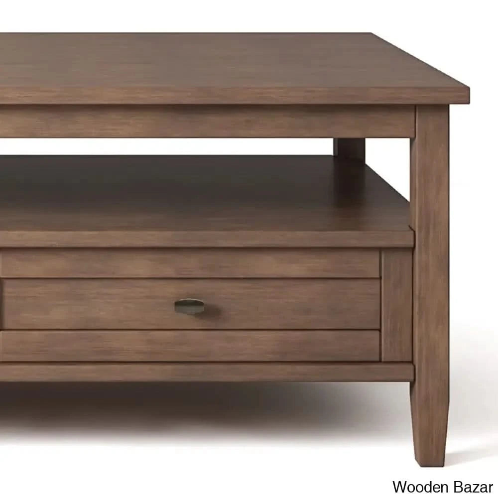 Nortonville Teak Wood Coffee And Center Table