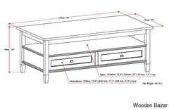 Nortonville Teak Wood Coffee And Center Table