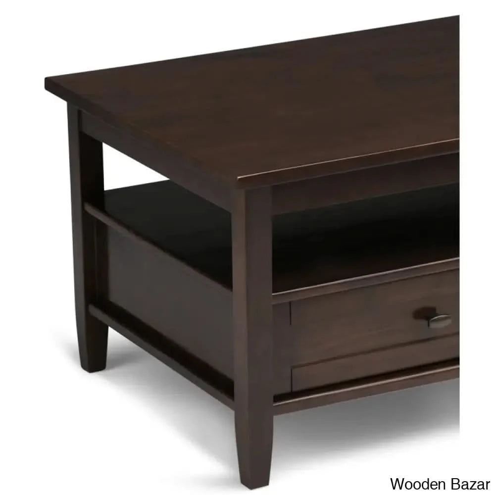 Nortonville Teak Wood Coffee And Center Table