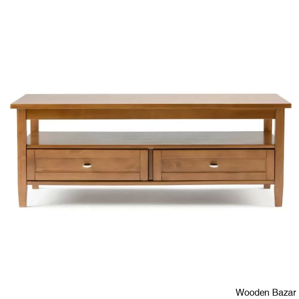 Nortonville Teak Wood Coffee And Center Table