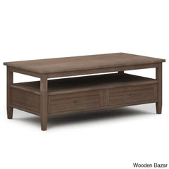 Nortonville Teak Wood Coffee And Center Table