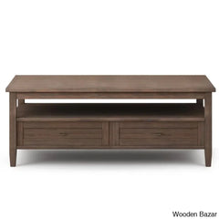 Nortonville Teak Wood Coffee And Center Table