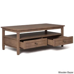 Nortonville Teak Wood Coffee And Center Table