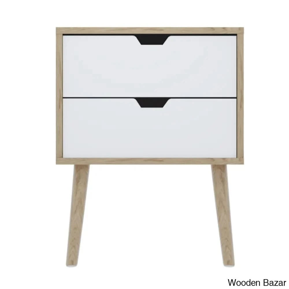 Bedside Table - Wooden Bazar