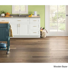 Obed Solid Wood Top Kitchen Cart Trolley Cart Cabinet Kitchen Island With Storage