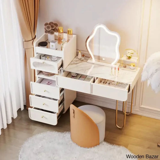 Dressing Table With Stool & Mirror