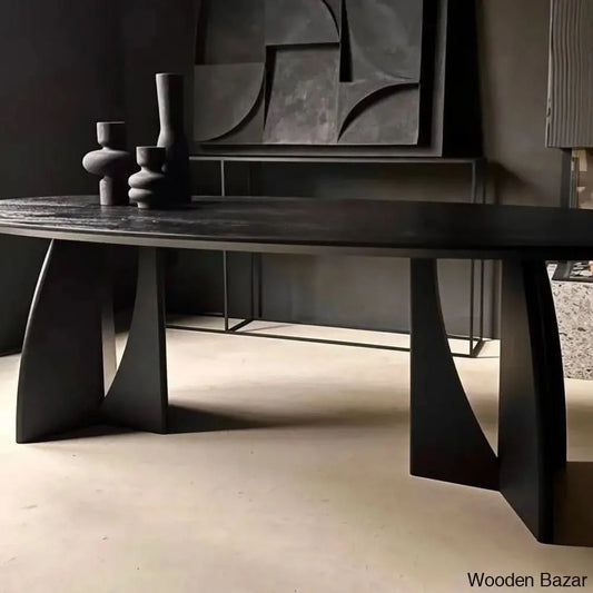 Ogden Dining Table Built For Sturdy Elegance Black