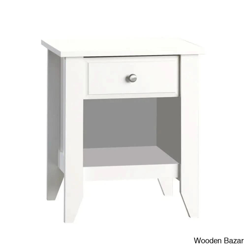 Bedside Table - Wooden Bazar