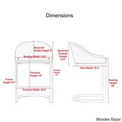 Otusa Swivel 26āā Counter Height Brushed Stainless Steel And Bar Stool