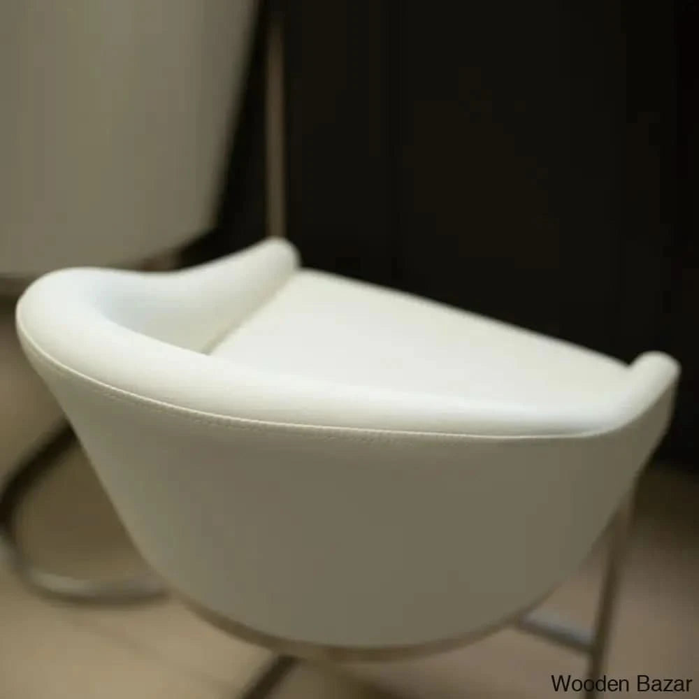 Otusa Swivel 26āā Counter Height Brushed Stainless Steel And Bar Stool