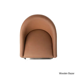 Otusa Swivel 26āā Counter Height Brushed Stainless Steel And Bar Stool