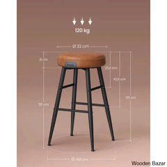 Parmleys Swivel Faux Leather Counter And Bar Stool (Set Of 2)