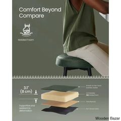 Parmleys Swivel Faux Leather Counter And Bar Stool (Set Of 2)