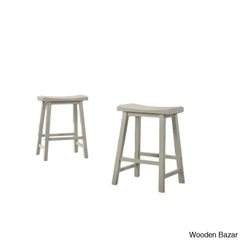 Portaza Modern 2 Seater Wooden Dining Table Set (3 Piece)