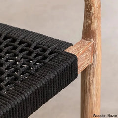 Potter Latest Round Dining Table Set With Armrests - Wooden Bazar