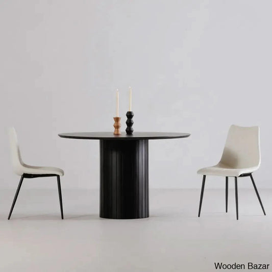 Povera Round Dining Table: Elegantly Crafted For Modern Sophistication