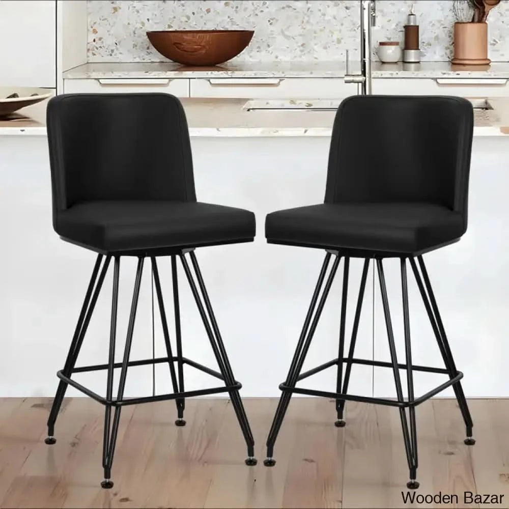 Princetone Swivel 26āā Counter And Bar Stool (Set Of 2)
