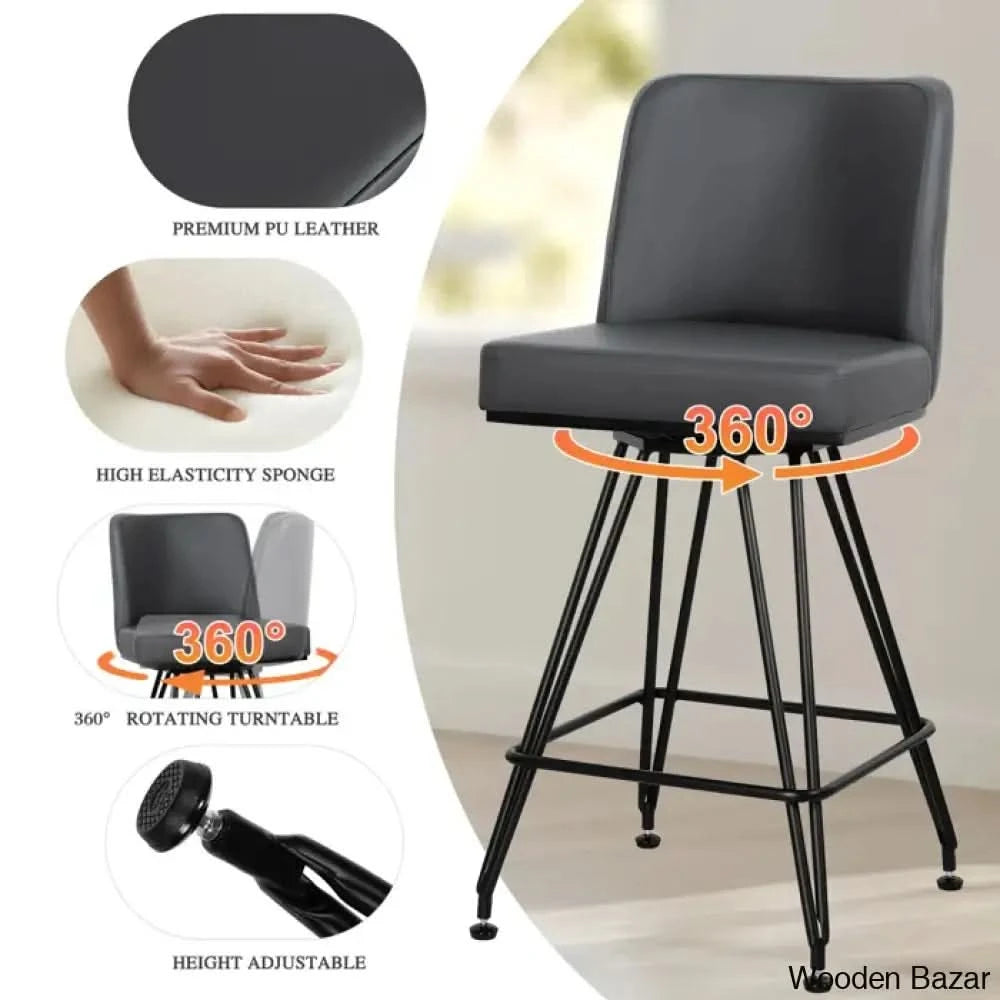 Princetone Swivel 26āā Counter And Bar Stool (Set Of 2)