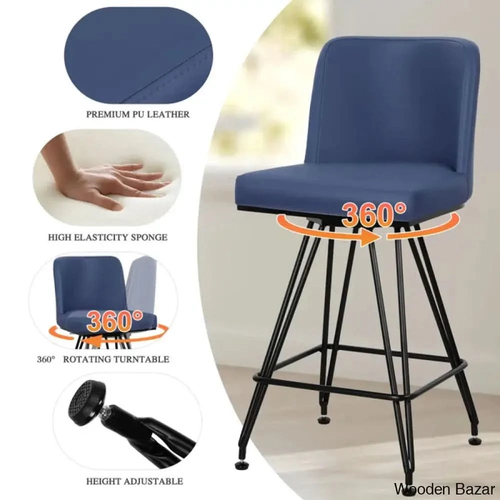 Princetone Swivel 26āā Counter And Bar Stool (Set Of 2)