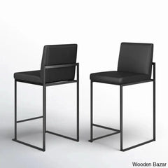 Rakowskiz Swivel Upholstered Counter And Bar Stool With Metal Frame (Set Of 2)