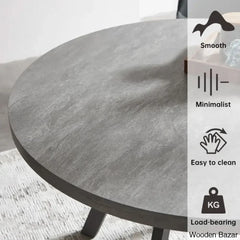 Ranjiosh 35.4’’ Round Dining Table Set | Sleek Modern Kitchen For 4People