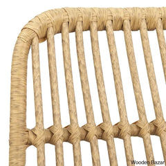 Reeve Rattan Cane 4 Seater Dining Table Set - Wooden Bazar