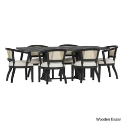 Ringo Modern 6 Seater Extendable Trestle Dining Set