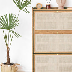 Raphia Pivot Shoe Rack