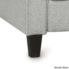 Rodriguez Light Gray 3-Seat Sofa & Loveseat Chair Set - Wooden Bazar