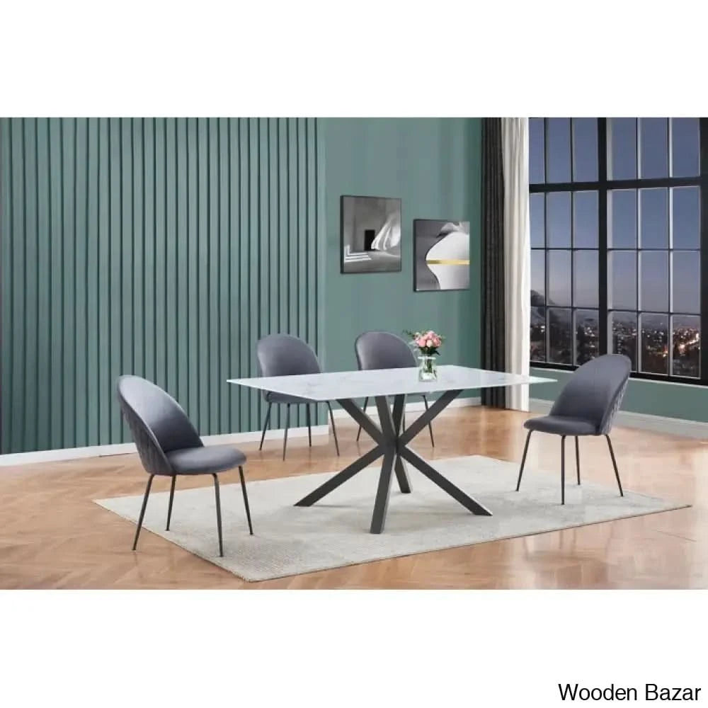 Rommany Pedestal Dining Table Set For Luxe Living 4 Seater