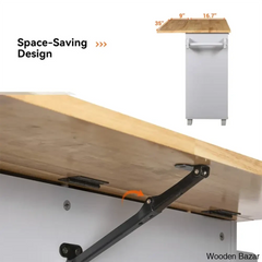 Ronzel 35āāW Rolling Kitchen Trolley Cart Cabinet Kitchen Island With Storage Solid Wood Drop