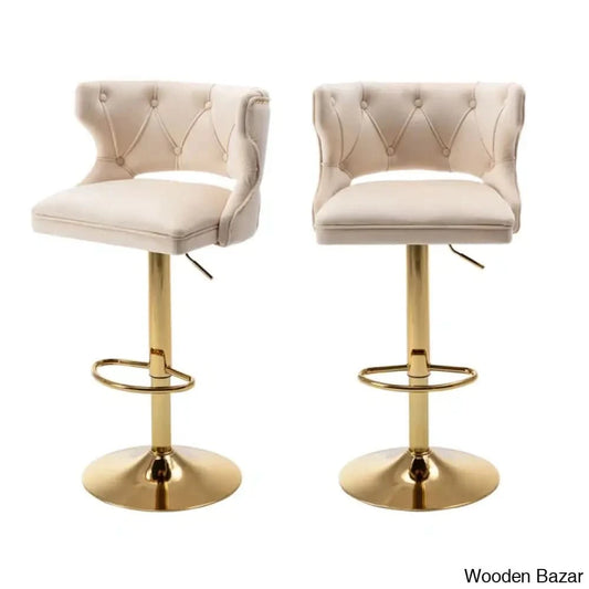Rosdorf Swivel Adjustable Height Counter And Bar Stool (Set Of 2)