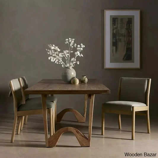 Rustic Elegance And Lasting Quality In Wooden Dining Table