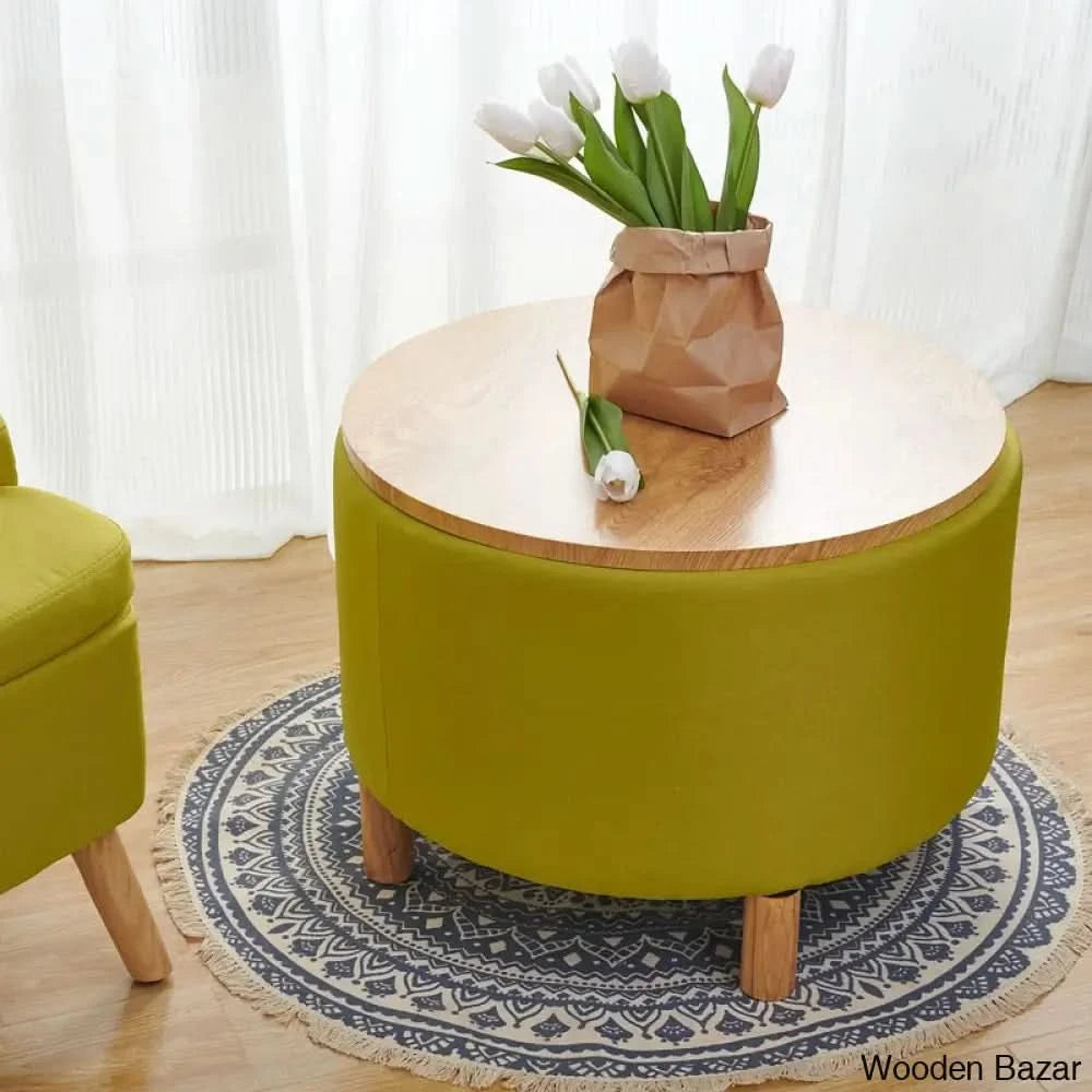 Saugeto Solid Wood Coffee And Center Table