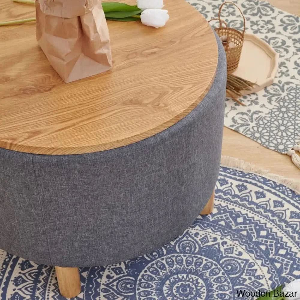 Saugeto Solid Wood Coffee And Center Table