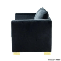 Incredible Modular sofa in black with 2 dufty pillow.