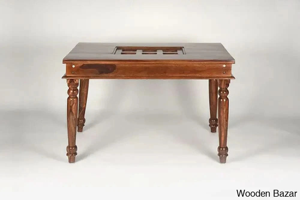 Sheesham Wood Dining Set-7