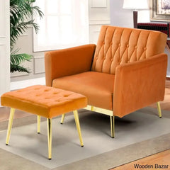 Arm Chair with Stool -1