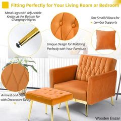 Arm Chair with Stool -4