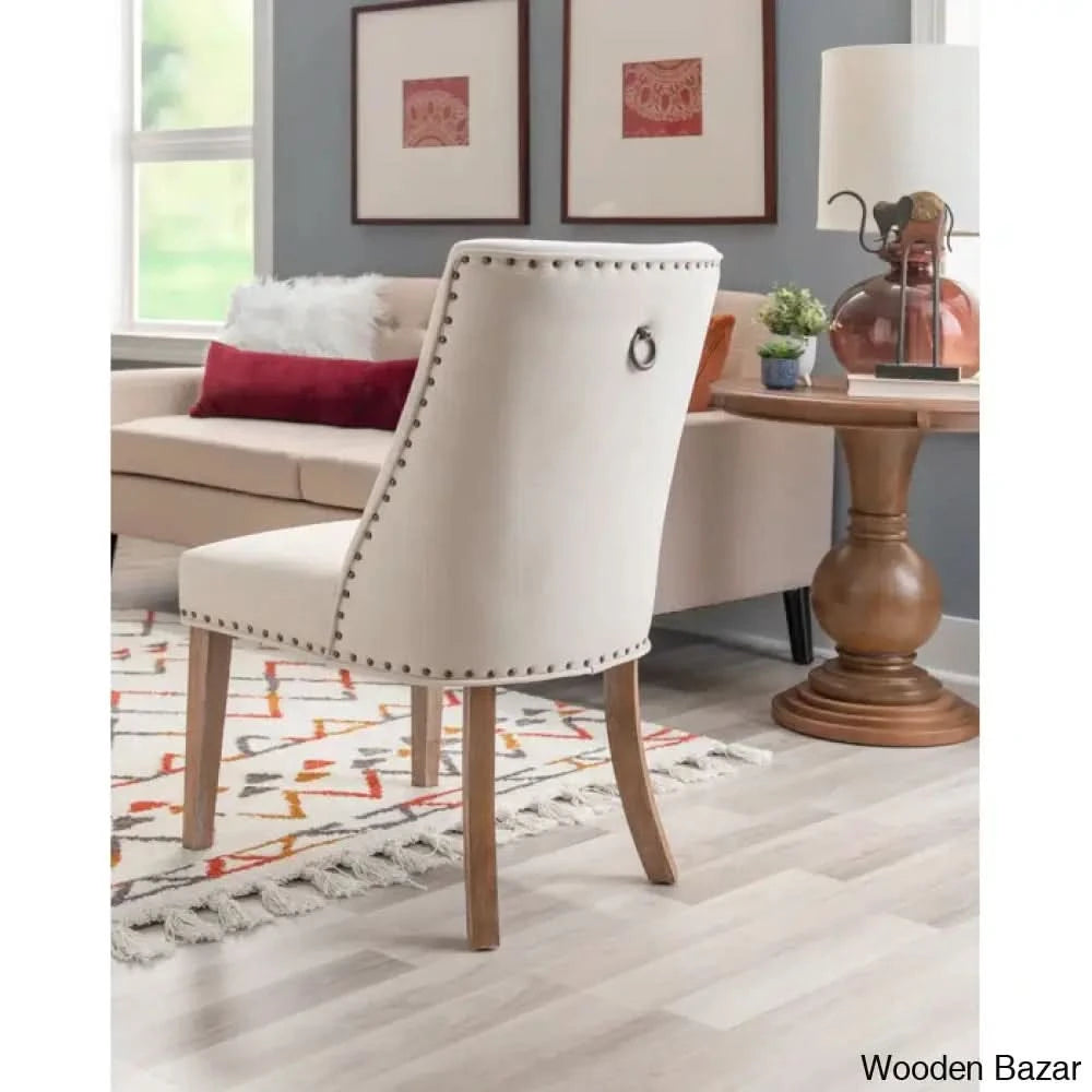 Smiley Best 4 Seater Round Glass Top Dining Set