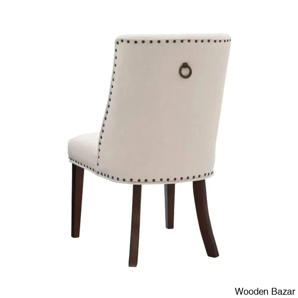 Smiley Best 4 Seater Round Glass Top Dining Set