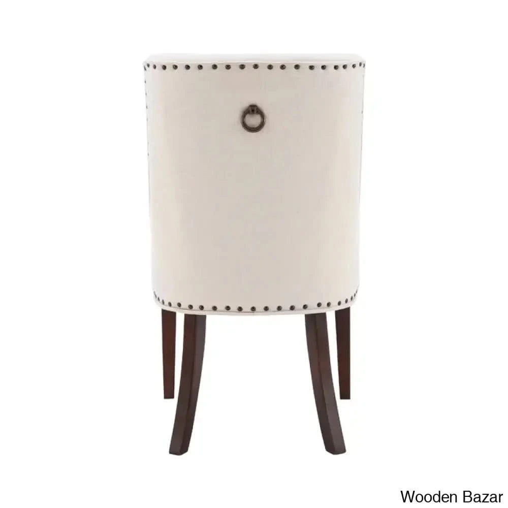 Smiley Best 4 Seater Round Glass Top Dining Set