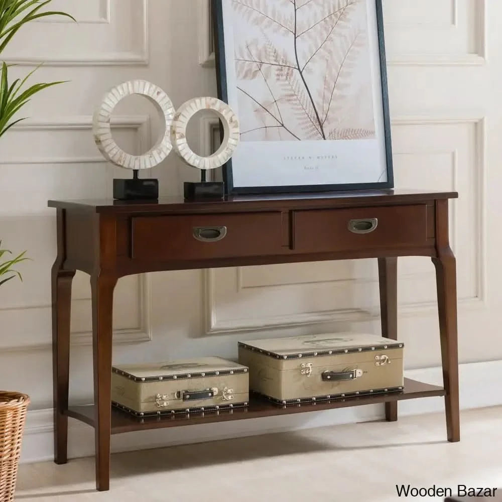 Wood Living Room End Tables - Console Table