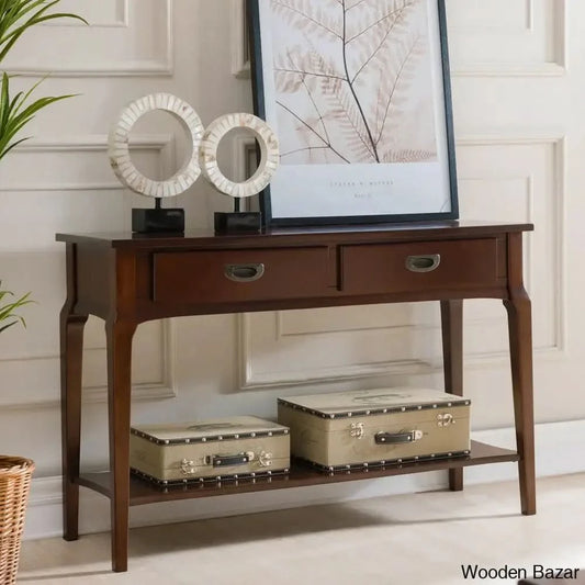 Wood Living Room End Tables - Console Table
