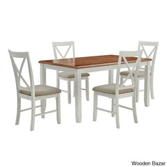 Sonny New 4 Seater Wooden Crafted Dining Table Set - Bazar