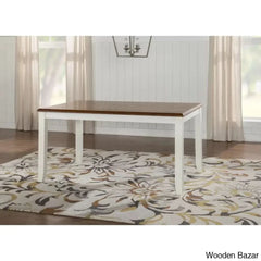 Sonny New 4 Seater Wooden Crafted Dining Table Set - Bazar