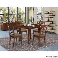 St John 2 Seater Modern Extendable Solid Wood Dining Set 4 Seater