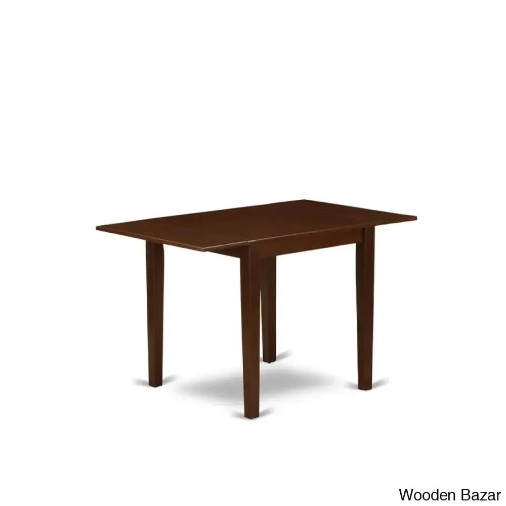 St John 2 Seater Modern Extendable Solid Wood Dining Set